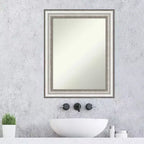 Miroir mural de salle de bain 23"x29" sans biseau - Rectangulaire moderne
