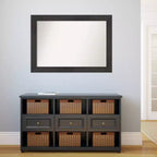 Miroir mural de salle de bain en bois gris grange 33"x27" non biseauté