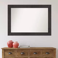 Miroir mural de salle de bain en bois gris grange 33"x27" non biseauté