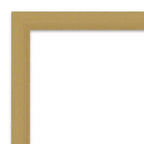 Miroir mural brossé doré non biseauté 40"x28" – Rectangle moderne, cadre en polystyrène