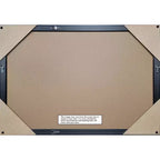 Miroir mural de salle de bain 40"x29" Morgan en bois blanc/bleu non biseauté – Matériel de montage inclus
