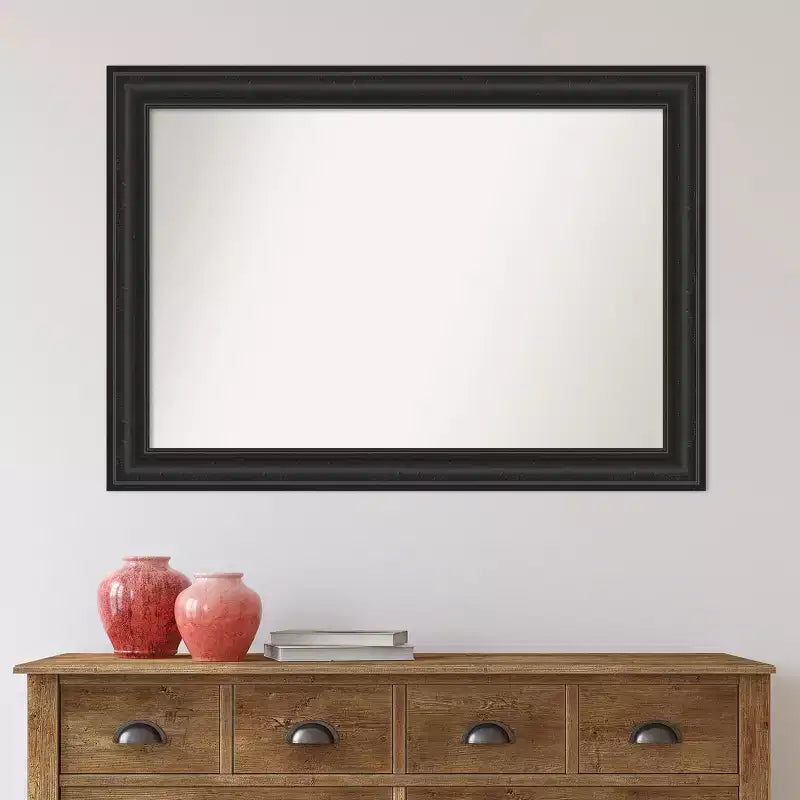 Miroir mural argenté de salon 43"x32" (bords non biseautés)