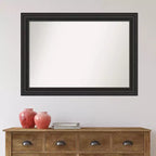 Miroir mural argenté de salon 43"x32" (bords non biseautés)