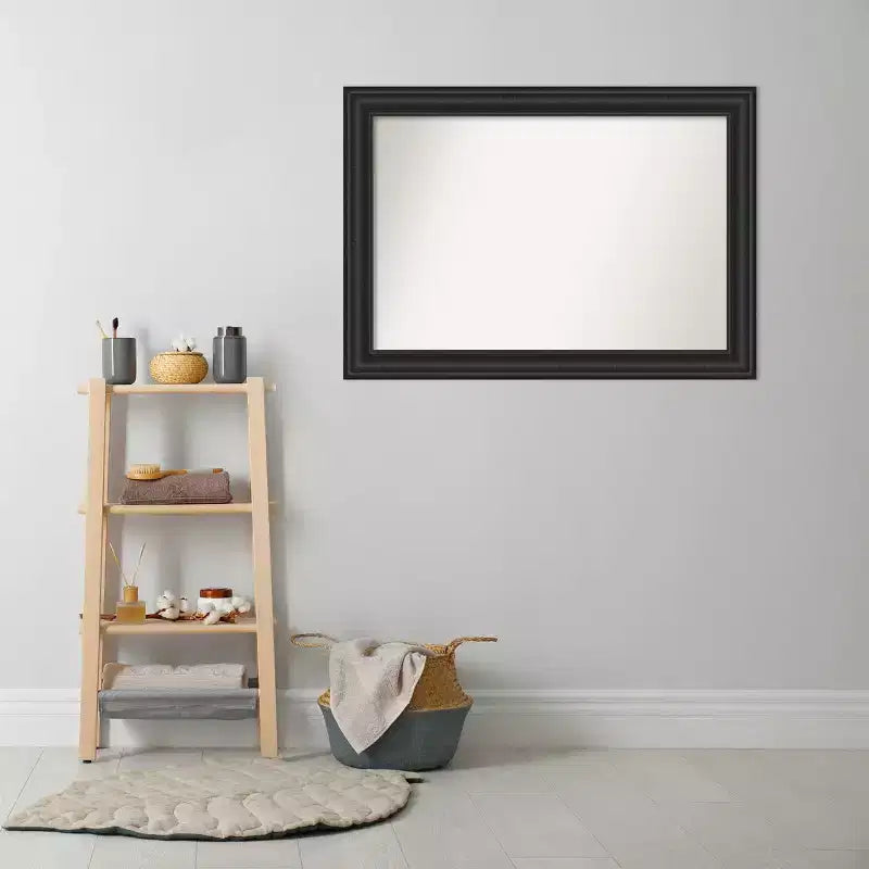 Miroir mural argenté de salon 43"x32" (bords non biseautés)