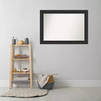 Miroir mural argenté de salon 43"x32" (bords non biseautés)