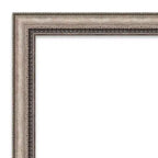 Miroir mural argenté orné non biseauté 101 x 71 cm – Cadre en polystyrène