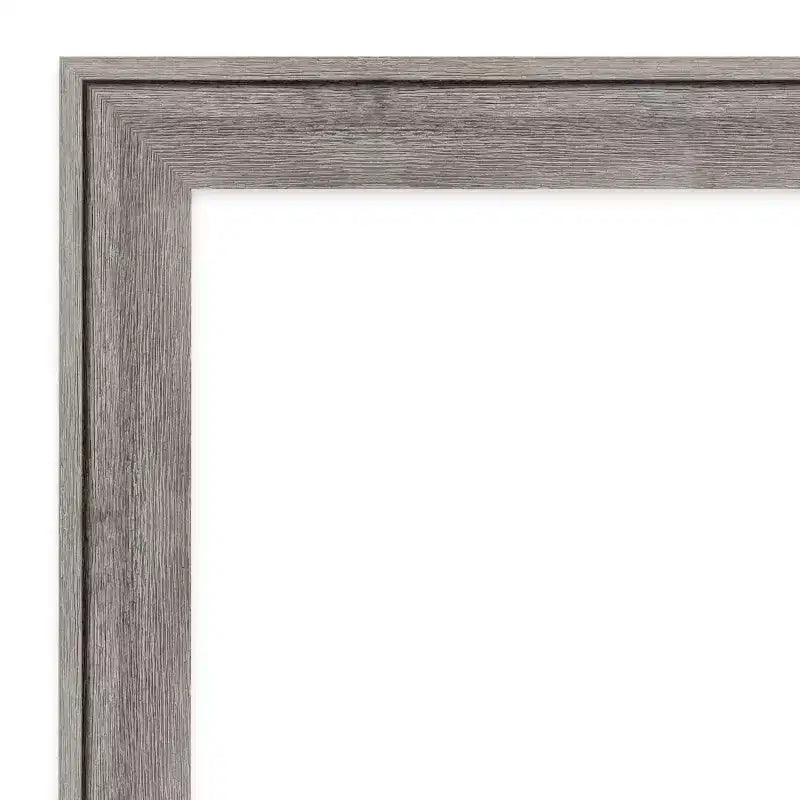 Miroir mural de salle de bain noir non biseauté 42"x30" – Rectangle, cadre en polystyrène