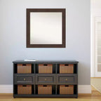 Miroir mural de salle de bain carré Wildwood Brown 31"x31" sans biseau
