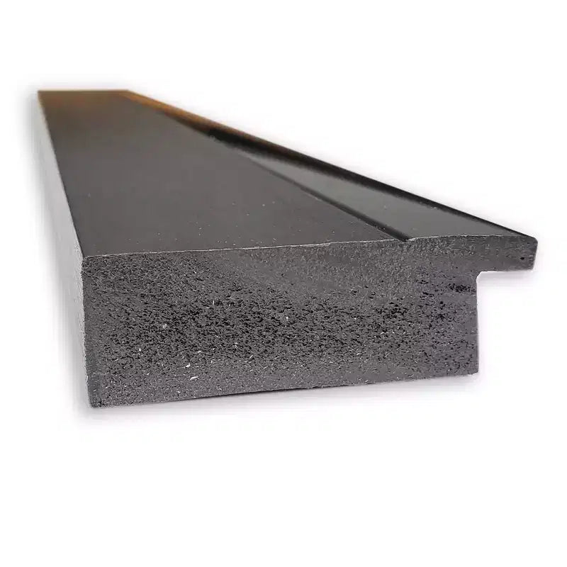 Miroir mural de salle de bain 33"x27" noir tuxedo sans biseau – Rectangulaire, cadre en polystyrène
