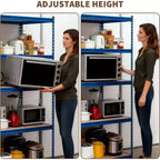 Étagères de rangement de garage à 5 niveaux, unité de rayonnage métallique d'une capacité de 1134 kg pour garage, usage industriel, entrepôt, cuisine, placard, 122 L x 46 P x 180 H cm
