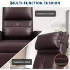 Fauteuil inclinable électrique avec massage, chaleur, poches de rangement et USB – Fauteuil de cinéma maison en similicuir