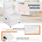 Fauteuil inclinable électrique avec massage, chaleur, poches de rangement et USB – Fauteuil de cinéma maison en similicuir