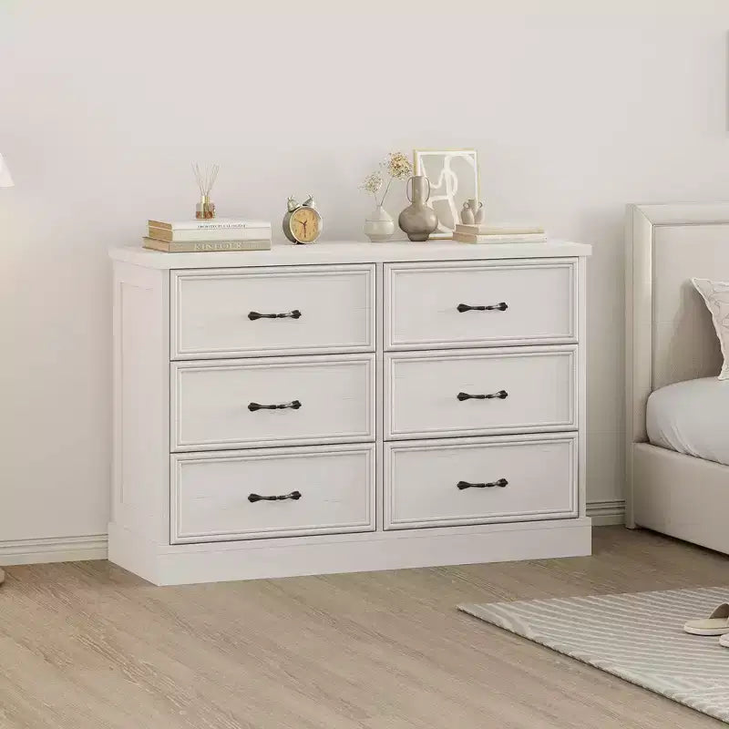 Table de Chevet Moderne avec Tiroirs, Meuble de Rangement, Parfaite pour la Chambre, Organisateur de Tiroirs, Bois Robuste, Design Compact, Grain de Bois Noir