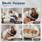 Fauteuil pivotant Papasan en osier de 37 pouces avec coussin épais, fauteuil de salon rond pour l'extérieur et l'intérieur, cadre en acier