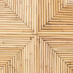 Chaise de salle à manger en rotin – Marron naturel, Aucun assemblage, Cadre en bois