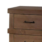 Table de chevet antique en chêne – Rangement de chambre classique avec tiroir