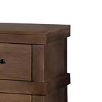 Table de chevet antique en chêne – Rangement de chambre classique avec tiroir