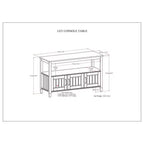 Miroir mural de salle de bain 42"x30" en planches rustiques Espresso – Matériel de fixation inclus