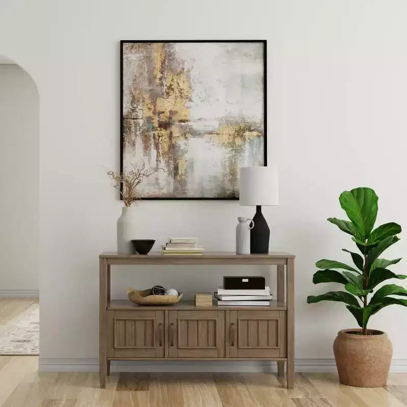 Miroir mural de salle de bain 42"x30" en planches rustiques Espresso – Matériel de fixation inclus