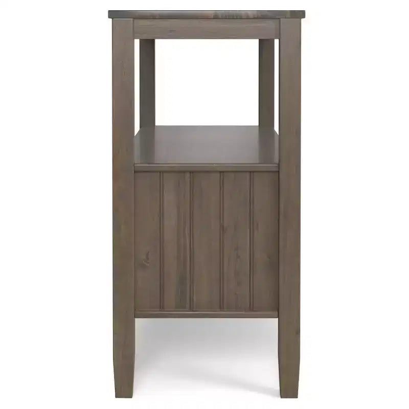 Miroir mural de salle de bain 42"x30" en planches rustiques Espresso – Matériel de fixation inclus