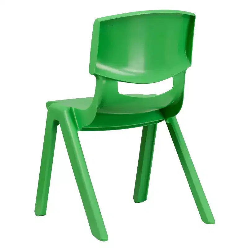 Lot de 5 chaises scolaires empilables en plastique, hauteur d'assise 39,4 cm