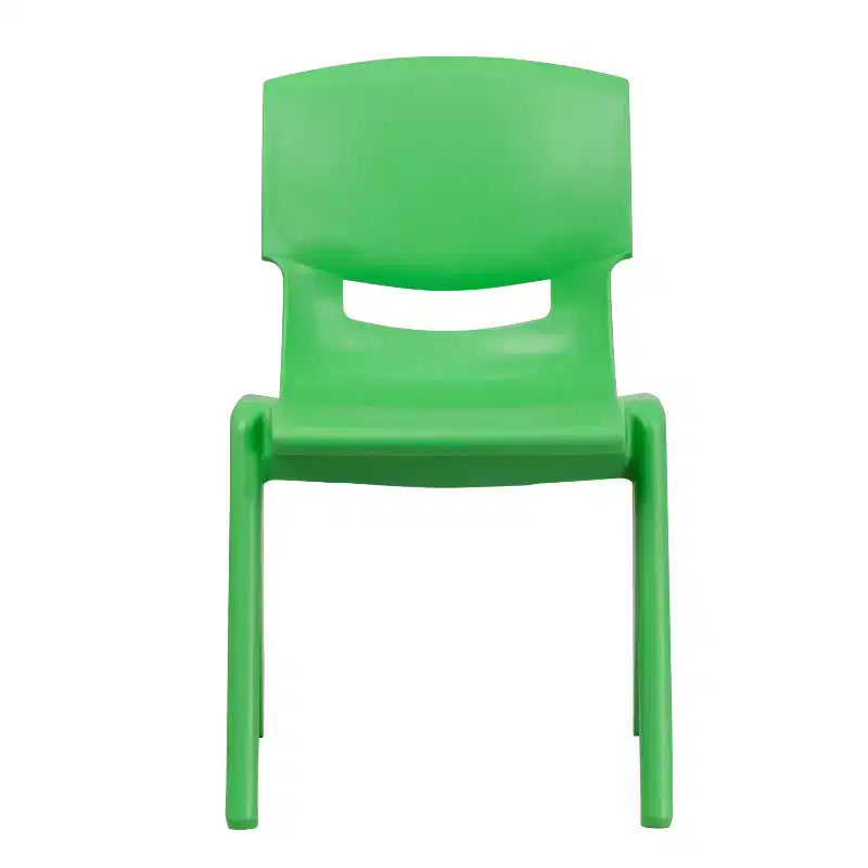 Lot de 5 chaises scolaires empilables en plastique, hauteur d'assise 39,4 cm