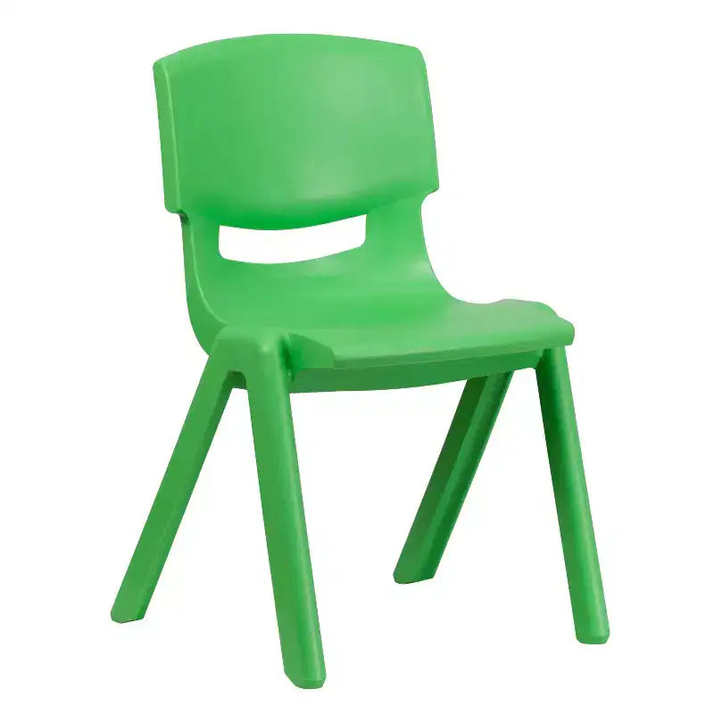 Lot de 5 chaises scolaires empilables en plastique, hauteur d'assise 39,4 cm