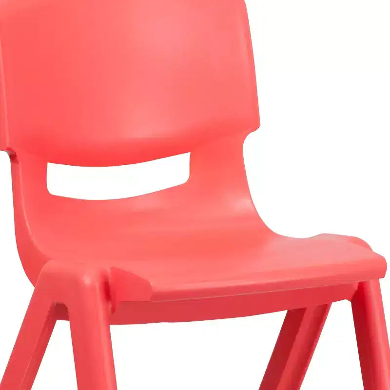 Lot de 5 chaises scolaires empilables en plastique, hauteur d'assise 39,4 cm