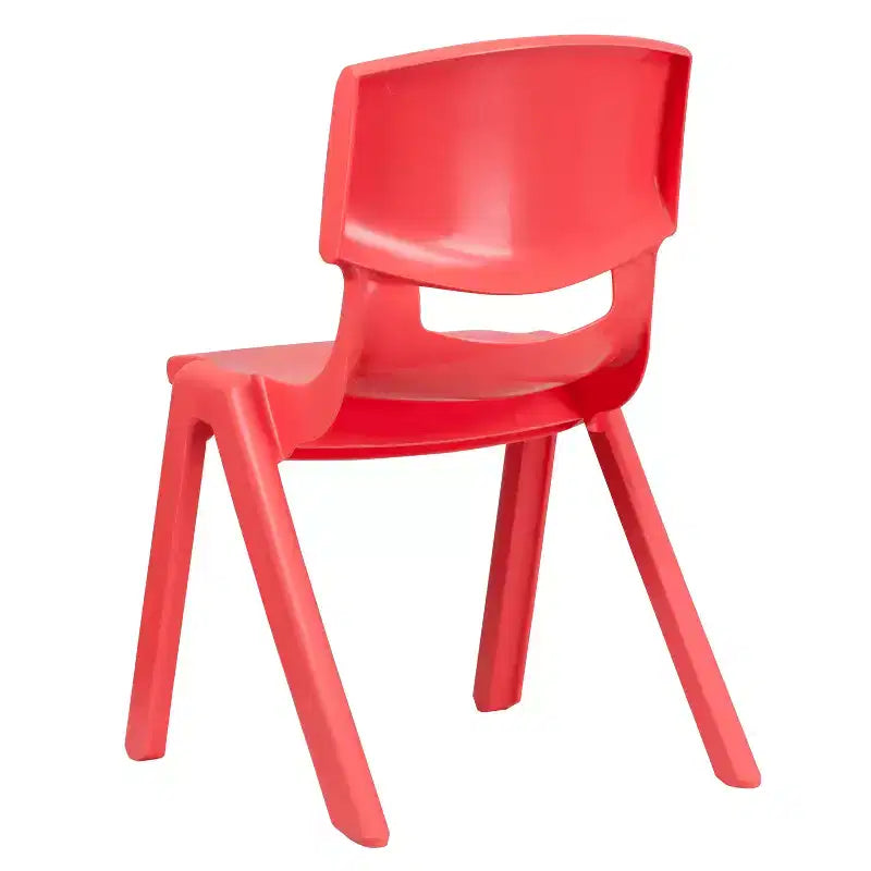 Lot de 5 chaises scolaires empilables en plastique, hauteur d'assise 39,4 cm