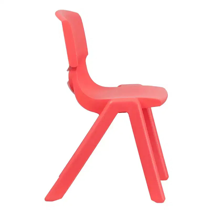 Lot de 5 chaises scolaires empilables en plastique, hauteur d'assise 39,4 cm