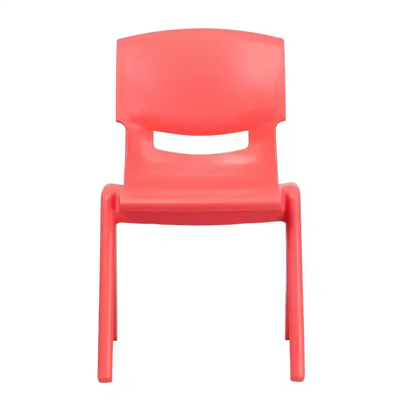 Lot de 5 chaises scolaires empilables en plastique, hauteur d'assise 39,4 cm