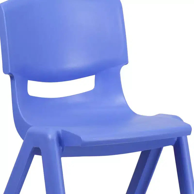 Lot de 5 chaises scolaires empilables en plastique, hauteur d'assise 39,4 cm