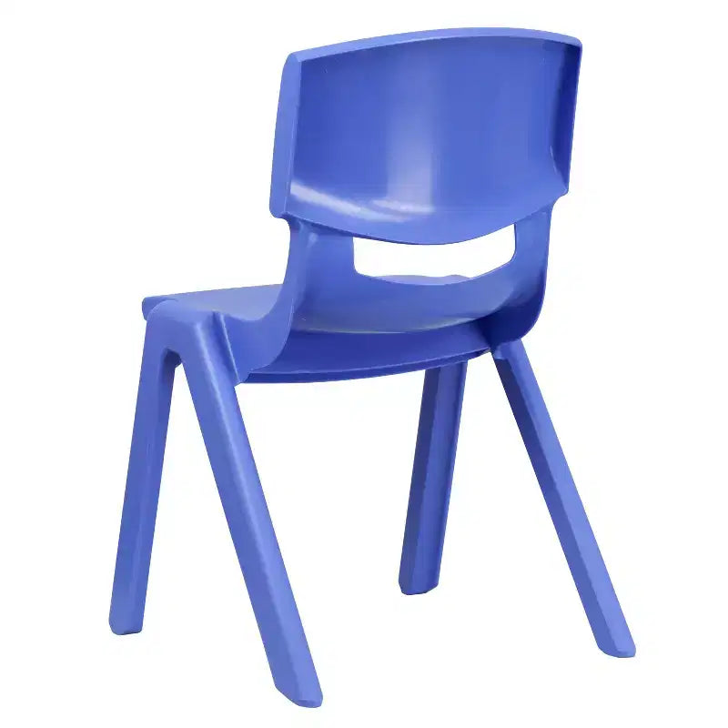 Lot de 5 chaises scolaires empilables en plastique, hauteur d'assise 39,4 cm