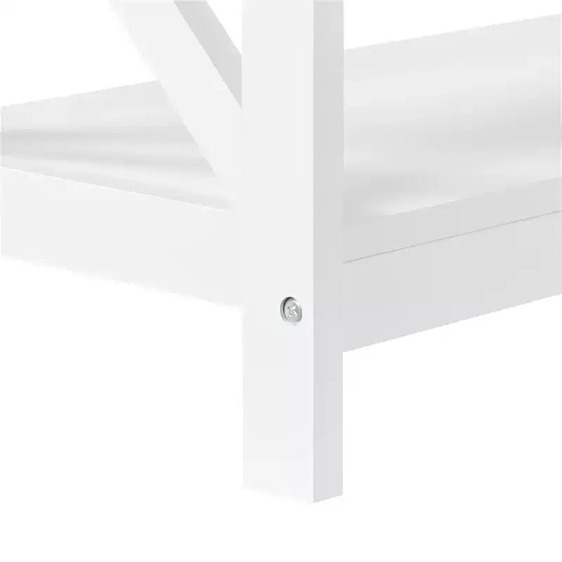 Table console en bois à 3 niveaux avec prise de courant – Table d'entrée