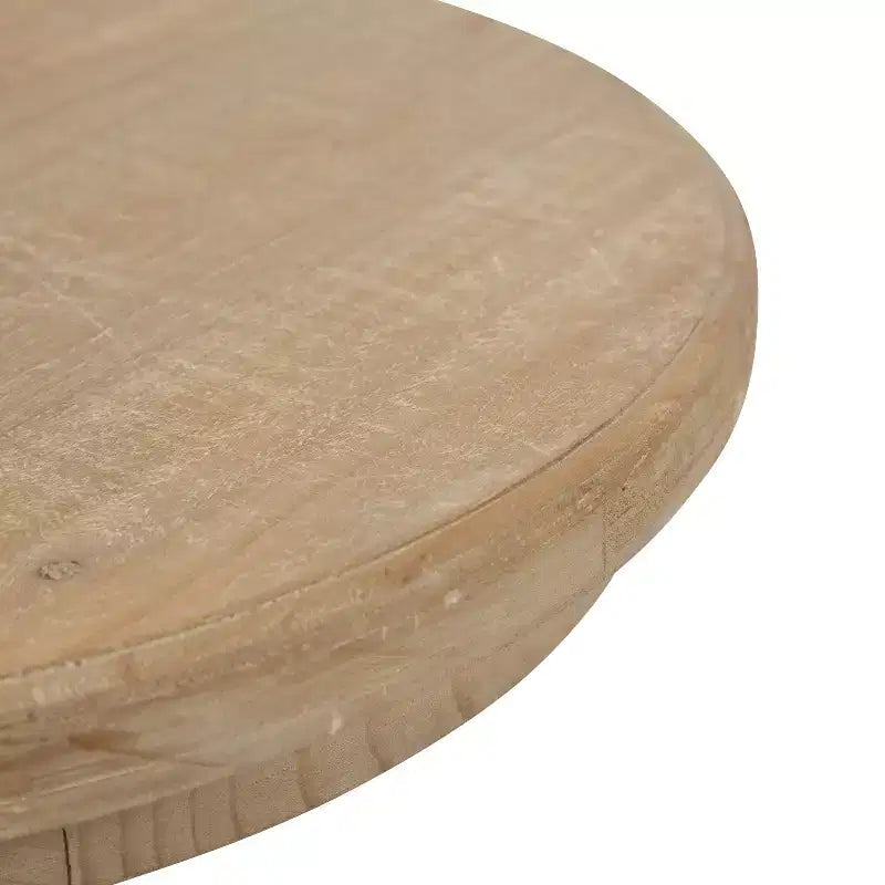 Table d'appoint ronde en bois 16" – Brun rustique