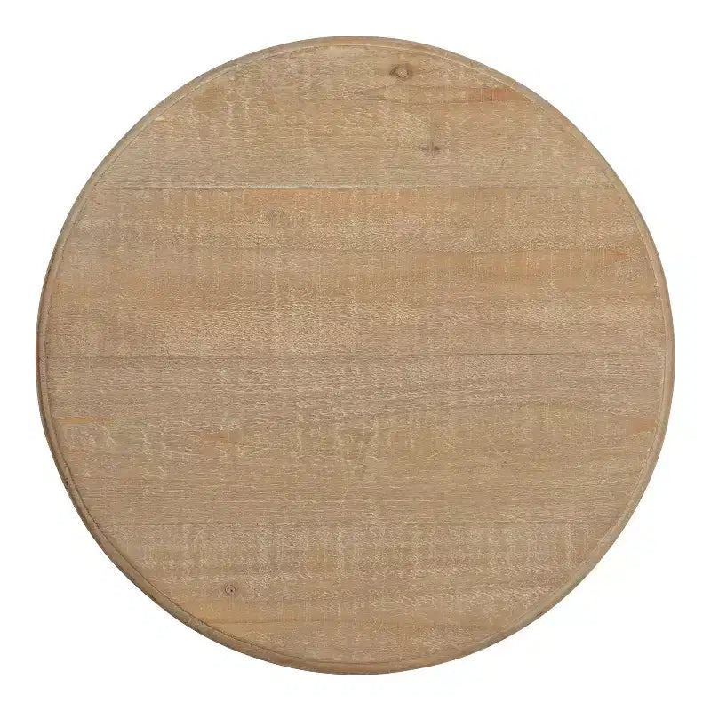 Table d'appoint ronde en bois 16" – Brun rustique