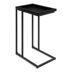 Bout de canapé en bois et métal – Table d'appoint moderne avec étagère