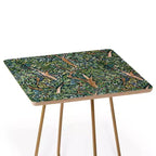 Table d'appoint carrée Côté Obscur Arbres Fauvistes – Motif imprimé artistique