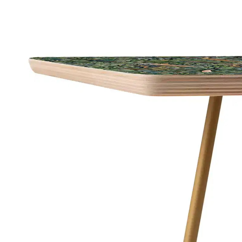 Table d'appoint carrée Côté Obscur Arbres Fauvistes – Motif imprimé artistique