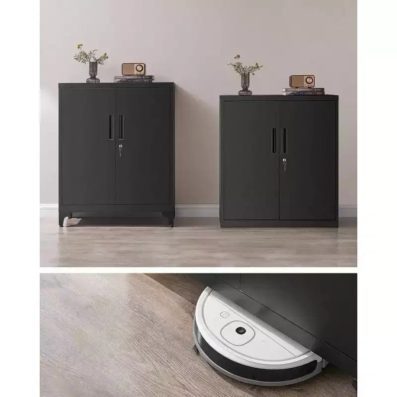 Armoire de rangement métallique avec portes et étagères pour bureau/garage