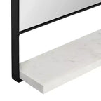 Miroir mural arche 50x85 cm avec étagère