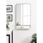 Miroir mural arche 50x85 cm avec étagère