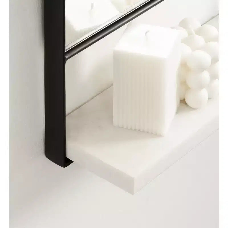 Miroir mural arche 50x85 cm avec étagère