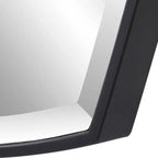Miroir mural bouclier noir satiné 25.25"x36"