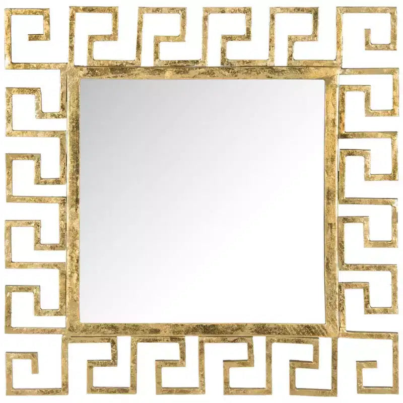 Calliope Greek Key Mirror - Antique Gold - Safavieh