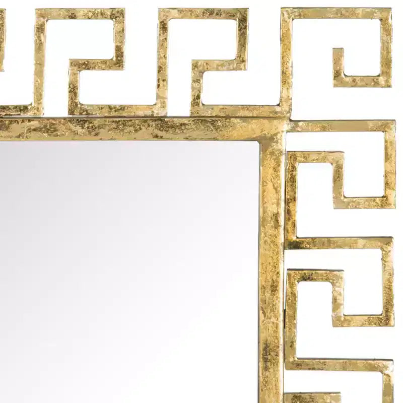 Miroir décoratif Calliope à motif grec – Or antique
