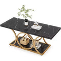Table d'appoint marbre et métal – Table d'appoint élégante