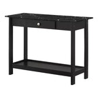 Minsay Transitional Faux Marble Top Storage Console Table with Drawer - HOMES: Inside + Out