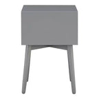 Table de chevet à 2 tiroirs – Rangement compact pour chambre à coucher avec cadre en bois