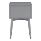 Table de chevet à 2 tiroirs – Rangement compact pour chambre à coucher avec cadre en bois